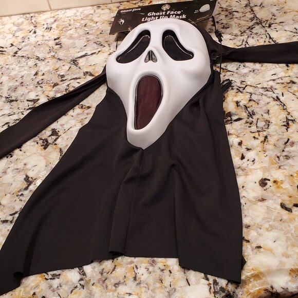 Ghost Face Mask Light Up Mask NEW! - Picture 7 of 11